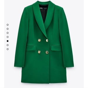 Double Breasted Long Blazer